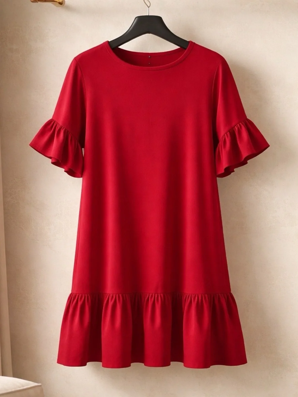 cinq à sept Bright Red Knit dress - Picture 2 of 3